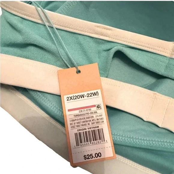 NWT 20W Kona Sol for Target terry cloth like blue bikini. - Picture 6 of 9